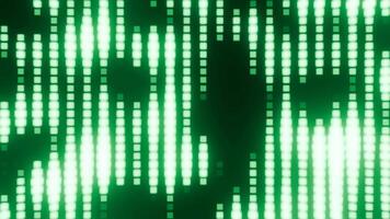Green Neon Blurred Equalizer Pixels Background VJ Loop l 4K video