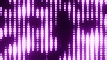 Purple Neon Blurred Equalizer Pixels Background VJ Loop l 4K video