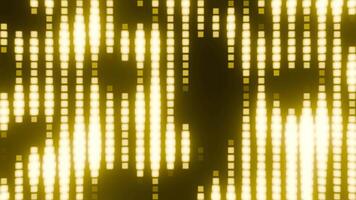 Yellow Neon Blurred Equalizer Pixels Background VJ Loop l 4K video