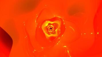 Red and Orange Bright Glowing Tunnel Background VJ Loop l 4K video