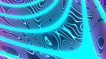 Pink and Cyan Abstract Neon Wavy Background VJ Loop l 4K video