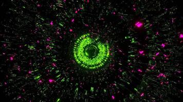 Green and Pink Abstract Sci-Fi Background VJ Loop l 4K video