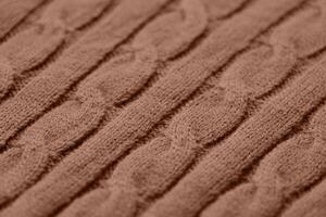 Mocha Mousse - color of the year 2025. texture of autumn warm sweater photo