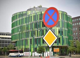 Malmo, Sweden. December 19, 2024. View of Malmo streets with modern architecture. photo