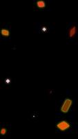 Particle background animation multicolored with copy space video