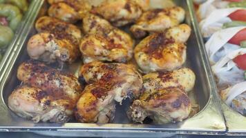 Grilled Chicken and Fresh Vegetable Wraps Presentation Display video