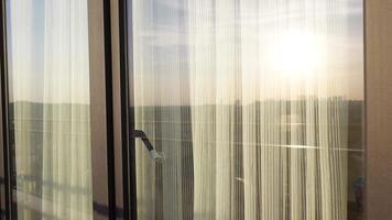 Modern building with tinted windows. Urban architecture video