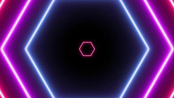 Neon Disco light with flower shape for music or element loopable abstract background for lofi music video