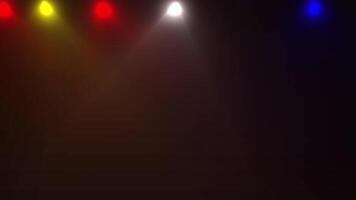 Colorful empty stage spotlight loop animation for mockup, award stage program, 4K motion graphic background video