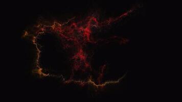 The image of the deity is assembled from particles and scattered into the sky. video