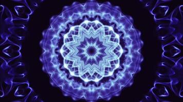 High energy background with abstract mandala shapes for dynamic music compositions video