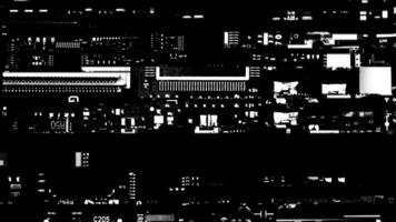 Glitch overlay abstract motion graphics video