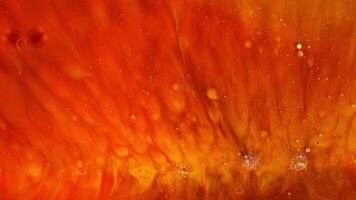 Colorful backdrop with liquid paint in motion for art compositions video
