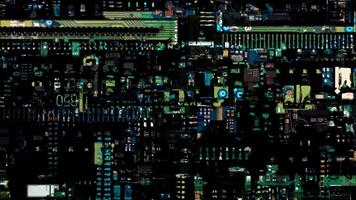 Glitch overlay abstract motion graphics video