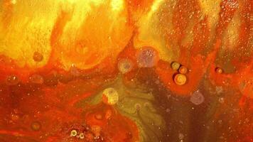 Colorful backdrop with liquid paint in motion for art compositions video