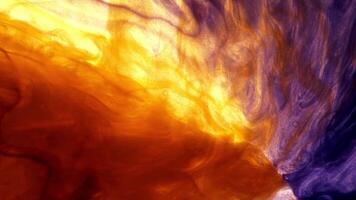 Colorful backdrop with liquid paint in motion for art compositions video