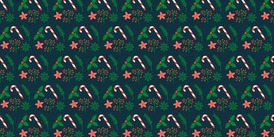 Christmas seamless pattern of ornaments for backgrounds, presentations, wrapping papers. vector