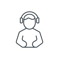 Active Listening icons symbol elements for infographic web vector