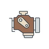 engine warning icons symbol elements for infographic web vector