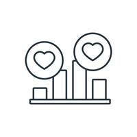 social measure icons symbol elements for infographic web vector