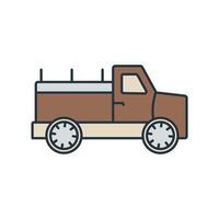 Pickup icons symbol elements for infographic web vector
