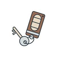 key icons symbol elements for infographic web vector