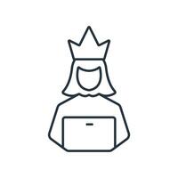 Influencer icons symbol elements for infographic web vector