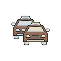 Taxi icons symbol elements for infographic web vector