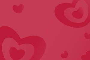 Horizontal background with romantic symbols and a place for text. vector