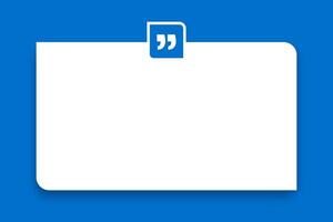 Quote bubble banner. Quote template design. Quote bubbles and text box vector