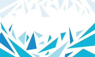 Abstract blue irregular triangle pattern geometric background vector