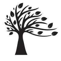 Tree with leaves Illustration vector