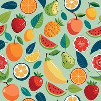 Different fruits background Illustration vector