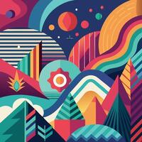 Abstract elements background Illustration vector