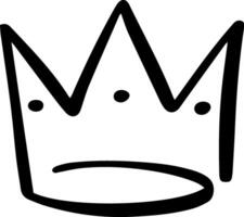 Hand drawn crown illustrating themes of royalty, leadership, and authority, providing a versatile element for various design projects, from elegant graphics to classic emblems vector