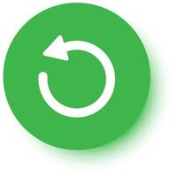 Circular arrow rotating counterclockwise, symbolizing a reload or refresh action, perfect for enhancing web design and user interface projects with a modern, clean look vector