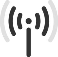 Wireless signals radiating from a communication tower, representing network connectivity and seamless data transmission within modern telecommunications and technology landscapes vector