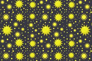 Sun pattern illustrated on white background vector