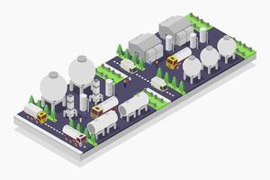 Green hydrogen h2 future energy isometric on white background vector