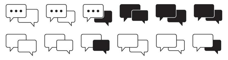 Chat icon. Talk speech bubble icon. Dialogue balloon icon. Comment sign. vector