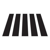 Pedestrian crosswalk icon. Zebra cross icon. vector