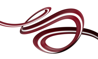 3d Flag Of Latvia 3d Shiny Waving Latvia Ribbon Flag 3d Illustration png