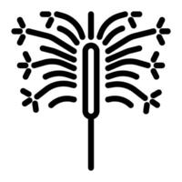 Sparkler icon line style vector