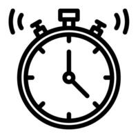 Countdown timer icon line style vector