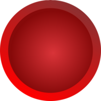 Red button round shape png