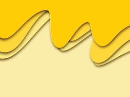 abstract wavy modern background with paper cut style vector