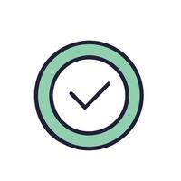 Approval Checkmark Icon vector