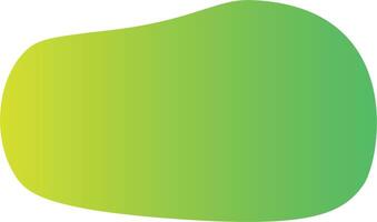 Green and Yellow Blob Gradient Shape vector