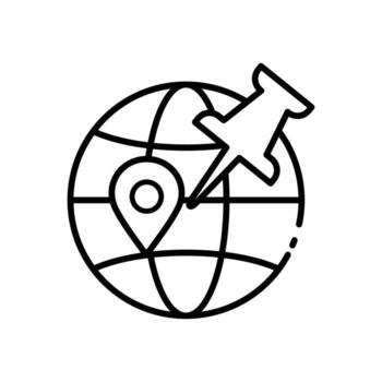 geolocation icon pin location vector