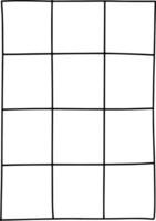 Simple Grid Paper Decor for Design and Stationery Themes vector